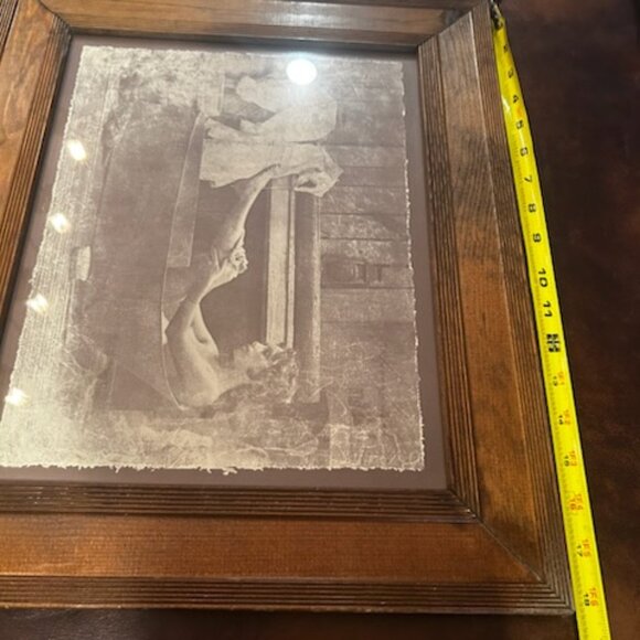 Vintage R. Hendrickson Sepia "Indiana Art Print Portrait Framed Nude Woman - Picture 7 of 14